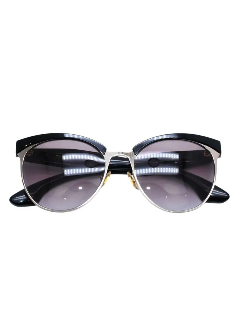 Miu Miu Cat Eye Sunglasses Eyewear Rhinestone Black